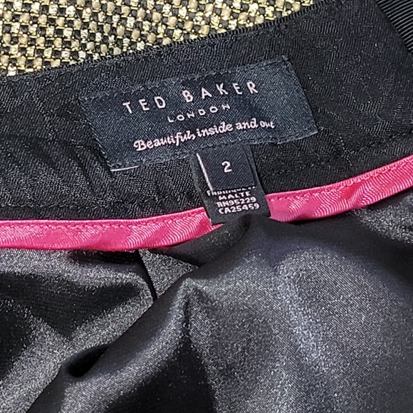 Ted Baker Suhni Metallic Mini Skirt BUNDLE&SAVE!!! - Picture 3 of 3